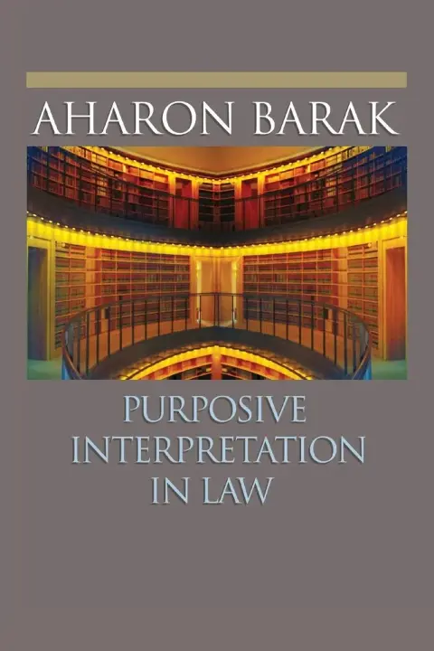 Cover of Purposive Interpretation in Law