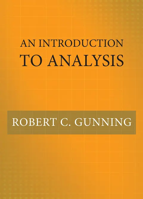 Cover of An Introduction to Analysis