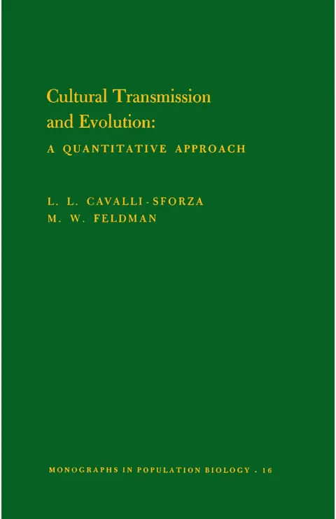 Cover of Cultural Transmission and Evolution