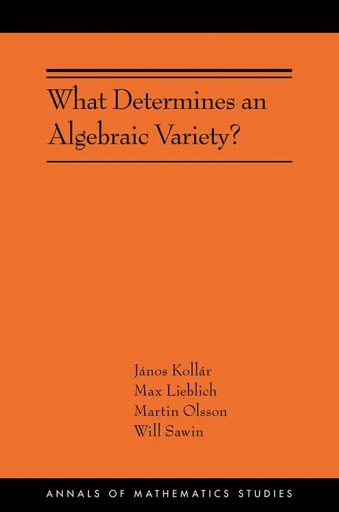 Cover of What Determines an Algebraic Variety?