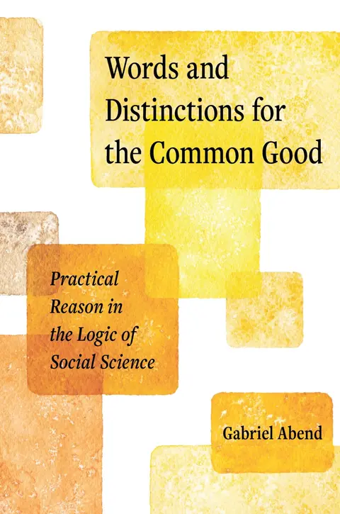 Cover of Words and Distinctions for the Common Good