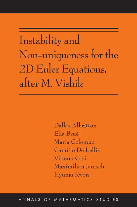 Cover of Instability and Non-uniqueness for the 2D Euler Equations, after M. Vishik