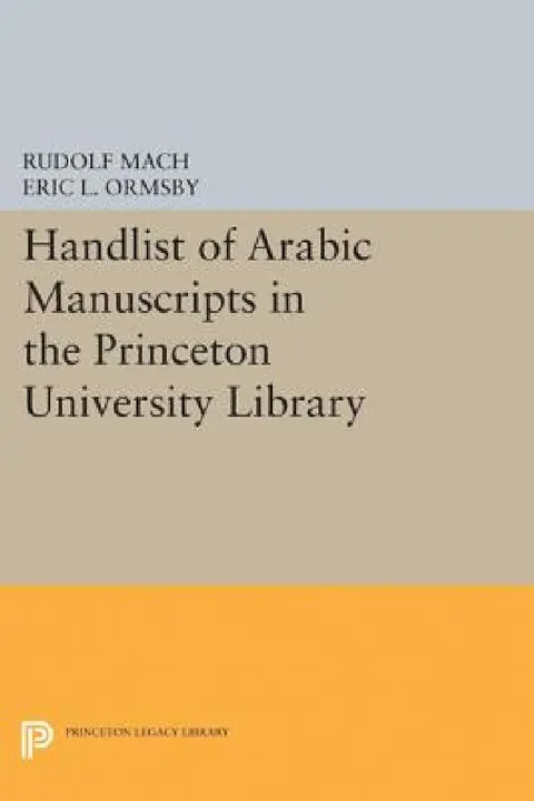 Cover of Handlist of Arabic Manuscripts (New Series) in the Princeton University Library