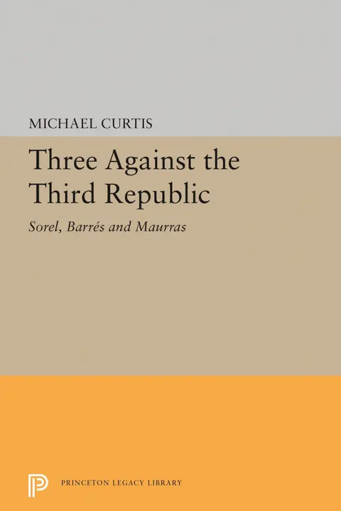 Cover of Three Against the Third Republic