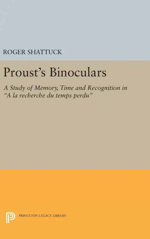 Cover of Proust`s Binoculars – A Study of Memory, Time and Recognition in A la Recherche du Temps Perdu