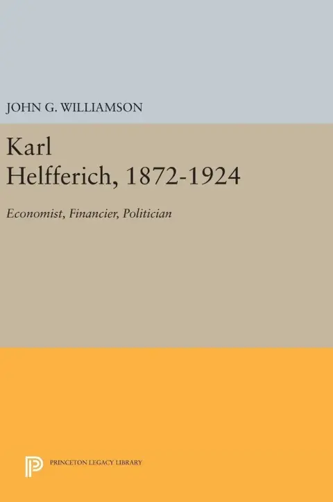 Cover of Karl Helfferich, 1872-1924