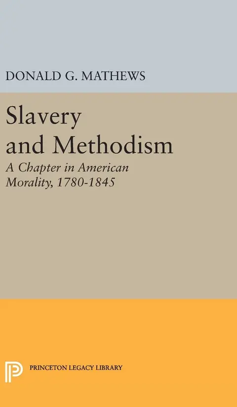 Cover of Slavery and Methodism