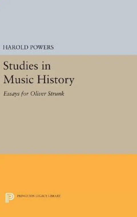 Cover of Studies in Music History