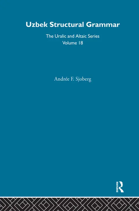 Cover of Uzbek Structural Grammar