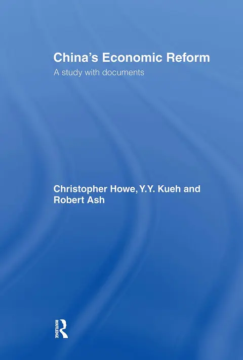 Cover of China's Economic Reform