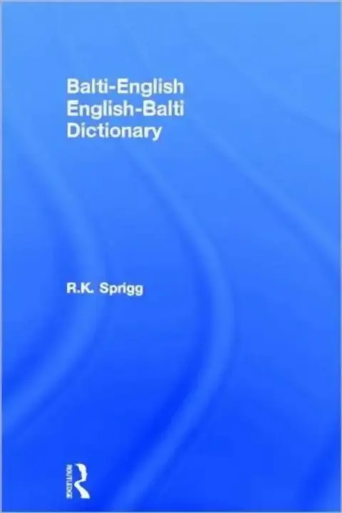 Cover of Balti-English English-Balti Dictionary