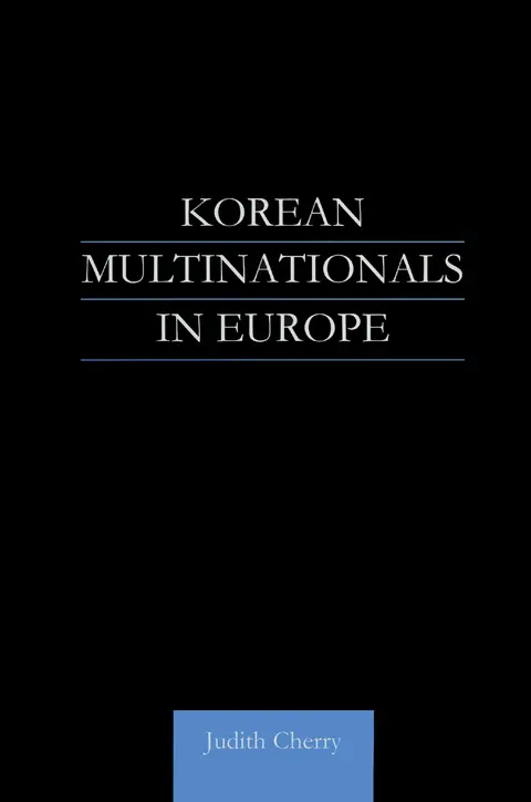 Cover of Korean Multinationals in Europe
