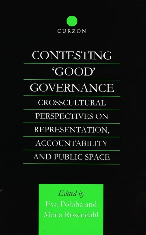 Cover of Contesting 'Good' Governance