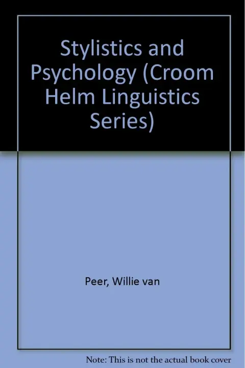 Cover of Stylistics and Psychology