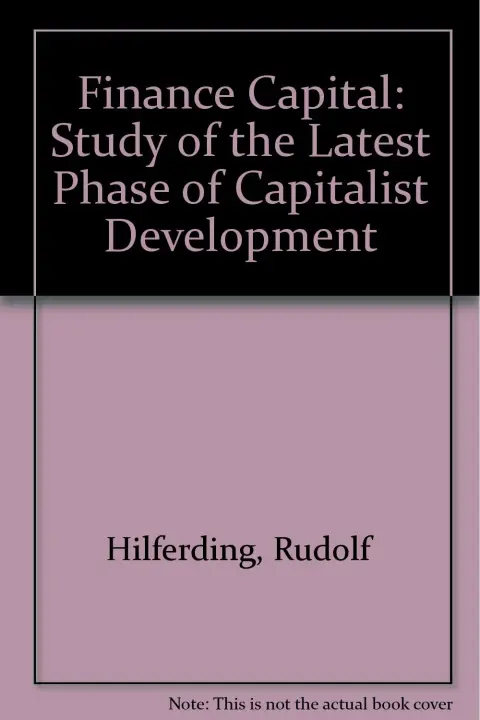 Cover of Finance Capital