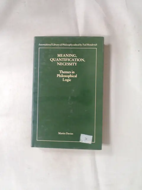 Cover of Meaning, Quantification, Necessity