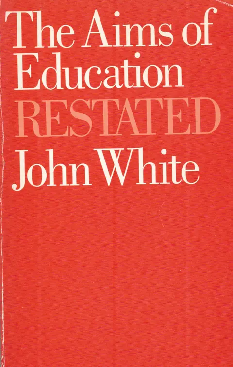 Cover of The Aims of Education Restated