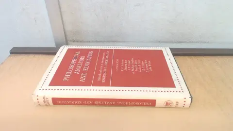 Cover of Philosophical Analysis and Education