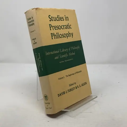 Cover of Studies in Pre-Socratic Philosophy