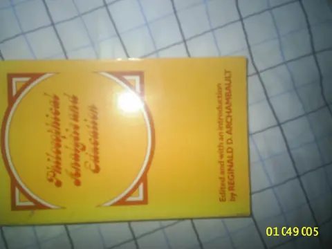 Cover of Philosophical Analysis and Education