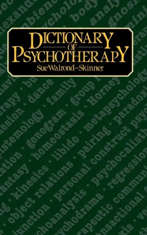 Cover of Dictionary of Psychotherapy
