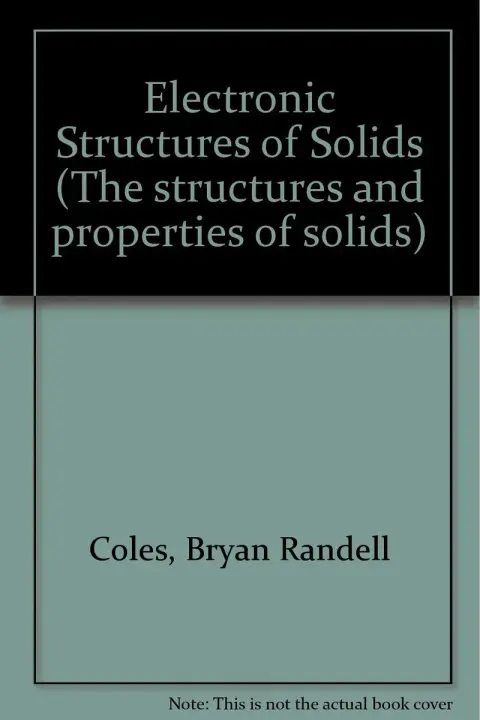 Cover of Electronic Structures of Solids
