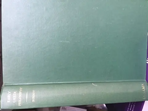 Cover of Early Greek Philosophy