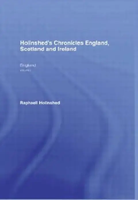 Cover of Holinshed's Chronicles England, Scotland and Ireland
