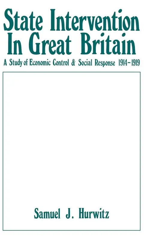 Cover of State Intervention in Great Britain