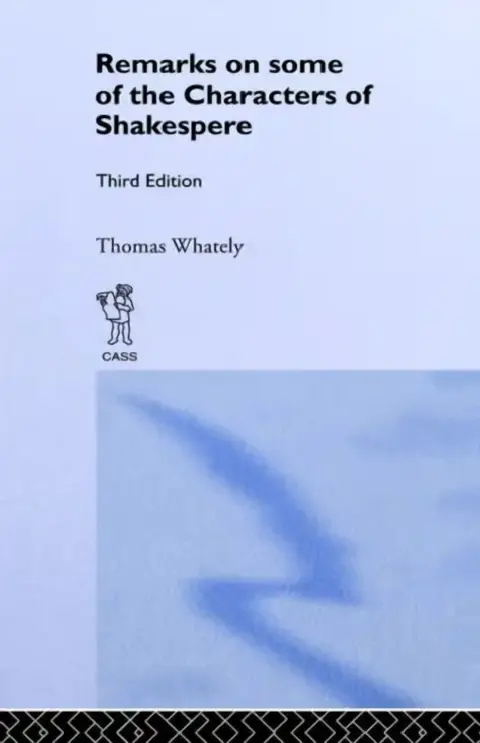 Cover of Remarks on Some of the Characters of Shakespeare