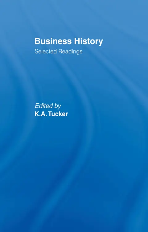 Cover of Business History