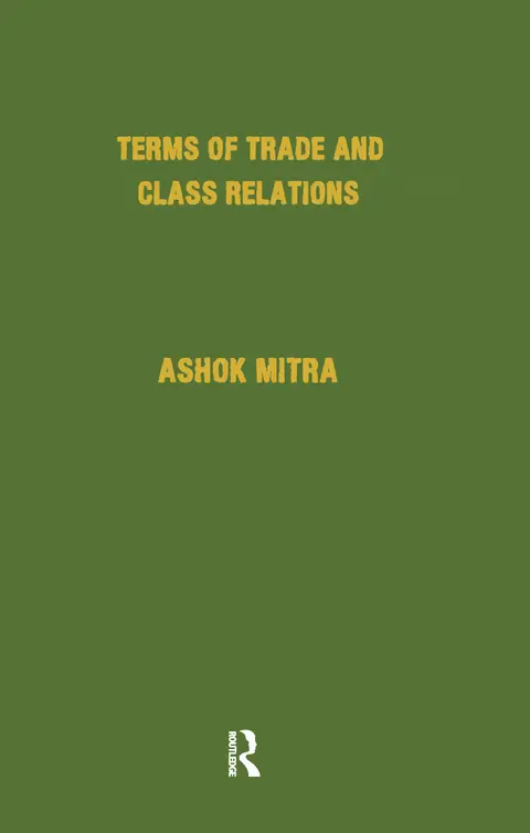 Cover of Terms of Trade and Class Relations