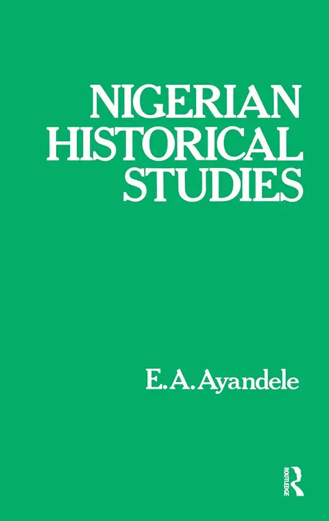 Cover of Nigerian Historical Studies