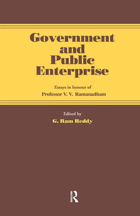 Cover of Government and Public Enterprise