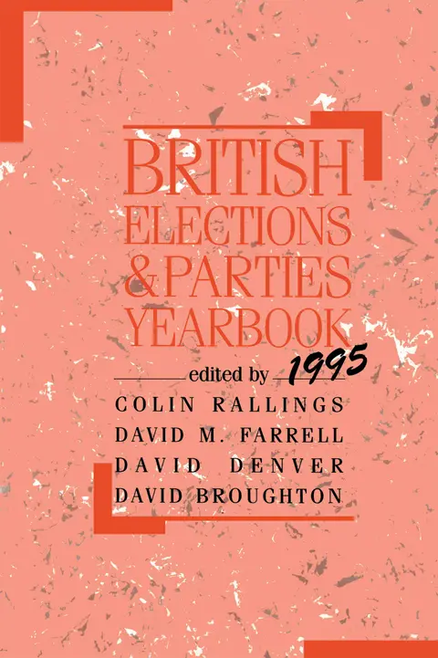 Cover of British Elections & Parties Yearbook 1995