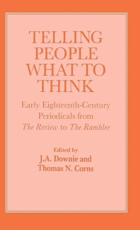 Cover of Telling People What to Think