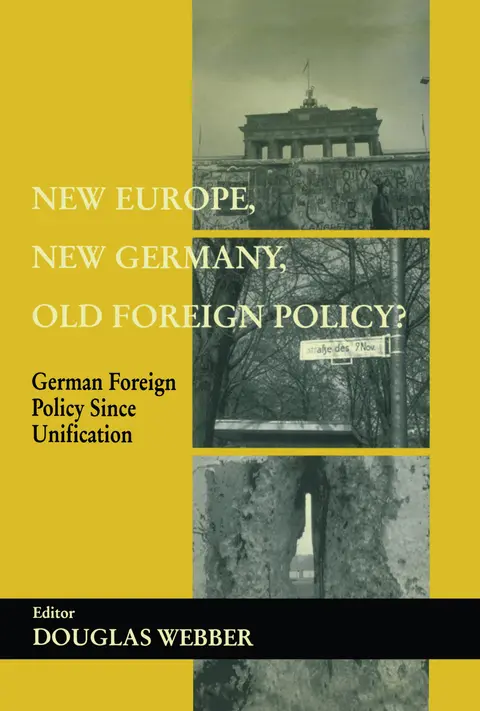 Cover of New Europe, New Germany, Old Foreign Policy?