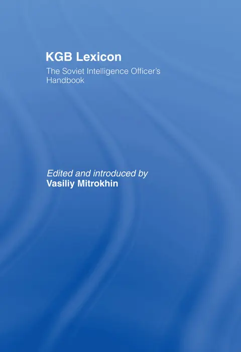Cover of KGB Lexicon