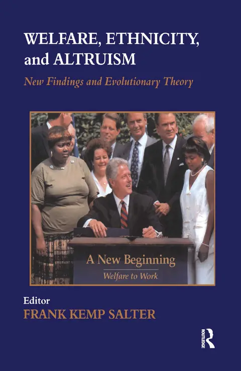 Cover of Welfare, Ethnicity, and Altruism