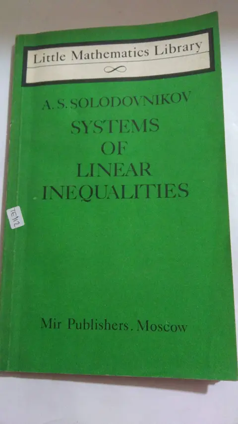 Cover of Systems of Linear Inequalities