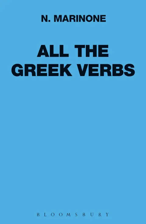 Cover of All the Greek Verbs