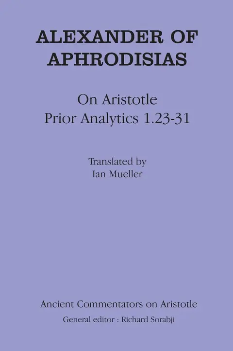 Cover of Alexander Aphrodisias Analytics