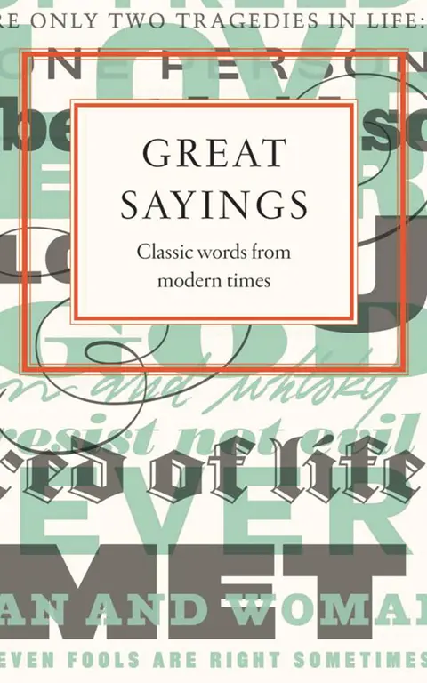 Cover of Great Sayings