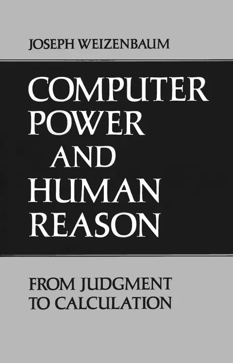 Cover of Computer Power and Human Reason