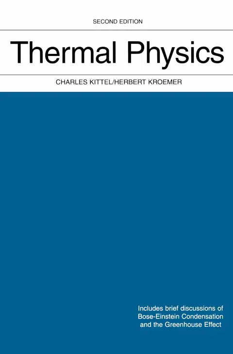 Cover of Thermal physics 2d ed