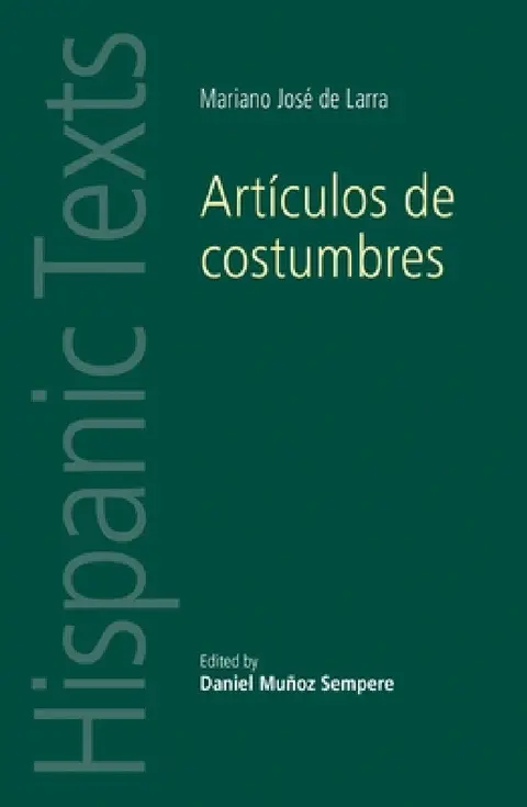 Cover of Artículos de Costumbres