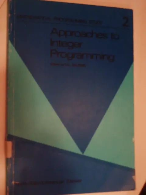 Cover of Approaches to Integer Programming