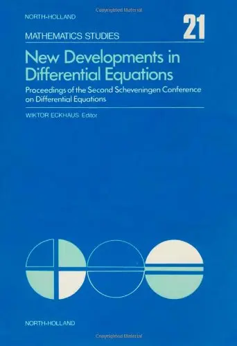 Cover of New Developments in Differential Equations