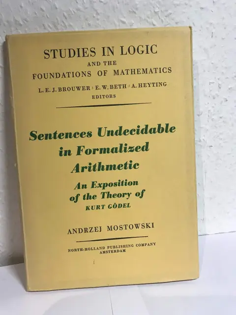 Cover of Sentences Undecidable in Formalized Arithmetic