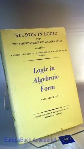 Cover of Logic in Algebraic Form